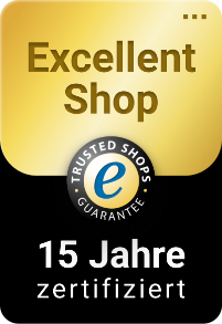 Trusted Shops Excellent Shop Award 15 Jahre